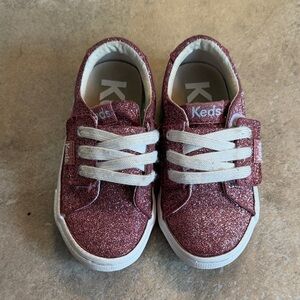 Keds Kids Glitter Sneaker in Pink
